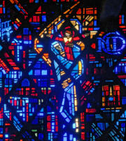 Le monogramme NDC (Notre-Dame au cierge) et le Christ Lumière