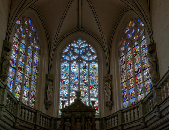 L'ensemble des baies hautes du choeur