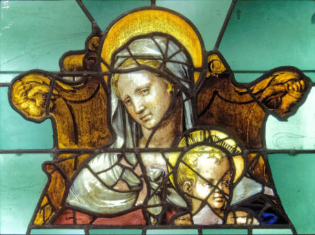 Vierge à l'Enfant par Nicolas Beaurain d'après un carton de Claude Badoin