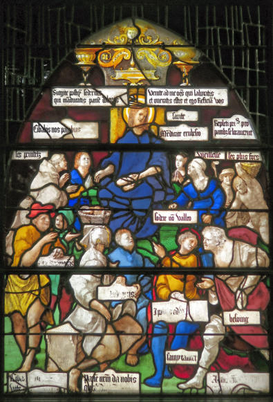 Jésus distribuant les pains (Église jeanne d'Arc de Rouen) - Engrand et Jean Le Prince