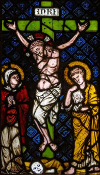 Église Saint-Maurice de Mutzig: Crucifixion avec la Vierge et Saint Jean