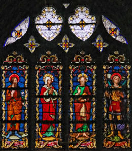 Le Christ avec la Vierge, Saint Joseph et Saint Michel