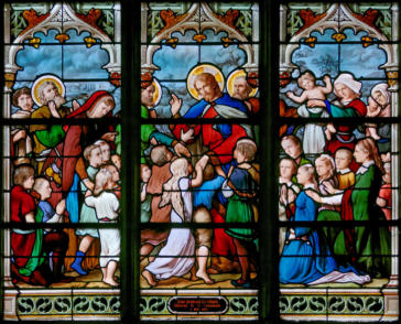Baie 26: Le Christ entouré d'enfants