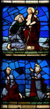 Baie 23: Incrédulité de Saint Thomas - Deux apôtres en prière