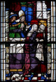 Baie 5: Anne et Joachim chassés du temple avec leurs offrandes