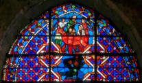 Baie 8: Martyre de Saint Eustache et de sa famille dans un taureau d'airain