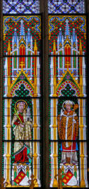 Sainte Barbe - Saint Evergislus, évêque de Cologne - Barbara- und Evergislusfenster