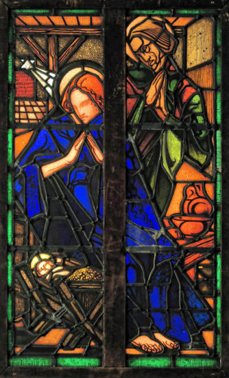 Johan Thorn Prikker: La Nativité (Église des trois mages à Neuss) en 1912