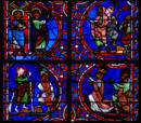 Baie 14: Saint Paul convertit les juifs et la femme de Néron - Prédication de Saint Pierre et de Saint Paul