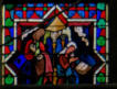 Baie 100: Vie de sainte Marguerite d'Antioche - Olibrius découvre la sainte en prière