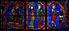 Le Christ avec Marie et Marthe: Il semble prédire à se amis de Béthanie leur renommée future (?)