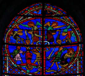 Crucifiement de saint Pierre - La décollation de saint Paul - Des anges les encensent