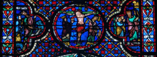 Moïse au rocher de l'Horeb - Le Christ en croix entre l'Église et la Synagogue - Moïse et le Veau d'or