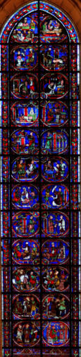 Baie 1: Vie et martyre de Saint Etienne - Miracle de Théophile