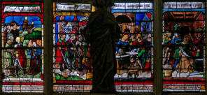Départ des 2 saints et leur installation à Soissons - Leur arresation dans leur atelier de cordonnier