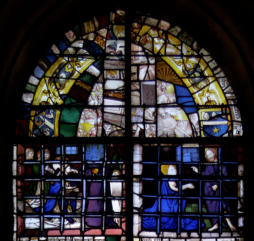 Dernière communion de Saint Denis - Le Christ et Sainte Barbe