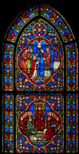 Philippe le Bon de Bourgogne tient le chapitre de la Toison d'or en 1430 - Un prêtre montre au peuple l'Hostie miraculeuse 