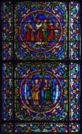 Saint Simon et Saint Jude "Remissionem peccatorum"  et "carnis resurrectionem" - Saint Simon et Saint Jude imposent le silence à des magiciens inspirés par des démons  