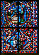 saint Bénigne est reçu à Autun par le sénateur Faustus et Saint Symphorien son fils - Saint Bénigne baptise Faustus et sa famille