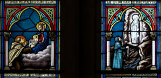 Saint Simon Stock et le Scapulaire - Sainte Bernadette Soubirous à Lourdes