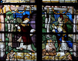 Saint Laurent patron des vitriers - Saint Nicolas et les 3 enfants