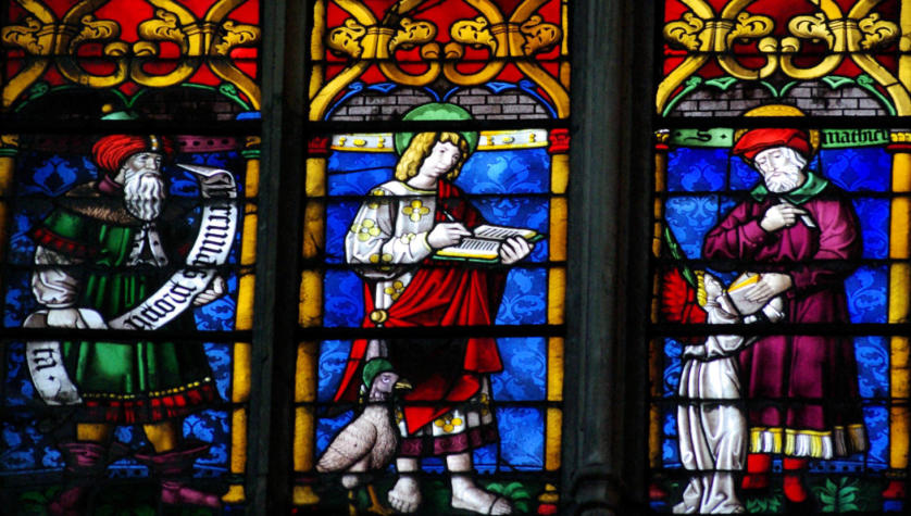 Jérémie, saints Jean l'Evangéliste et Matthieu