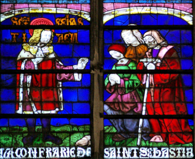 Saint Sébastien rend la parole à Zoé, femme du préfet Nicostrate