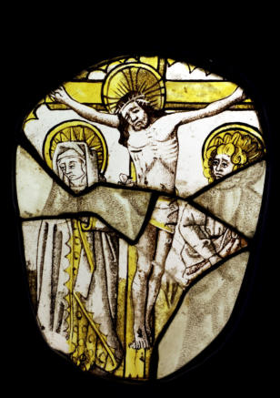 Christ en Croix avec Marie-Madeleine et Saint Jean