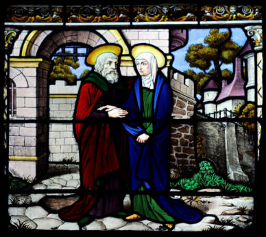 Rencontre d'Anne et de Joachim à la Porte dorée