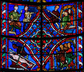 Denis est torturé sur un gril en présence de la foule - Le proconsul ordonne de le jeter dans une fournaise adente