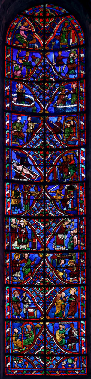 Baie 11: Vie de saint Denis