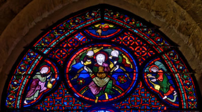 Des anges vénèrent le juste Lazare et "son père dans la foi", Abraham - La bénédiction de Dieu descend du ciel sur les justes qui ont fait un bon usages de leurs richesses