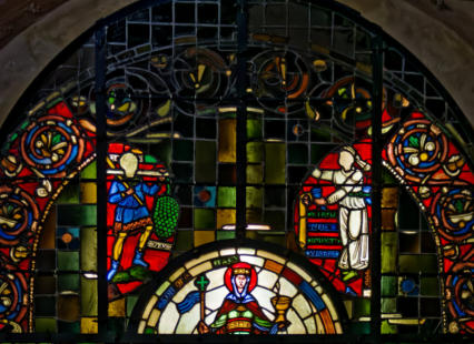 La Grappe de Canaan - L'Église - Vision d'Ézéchiel: Tau inscrit sur le front des justes par "un homme vêtu de lin"